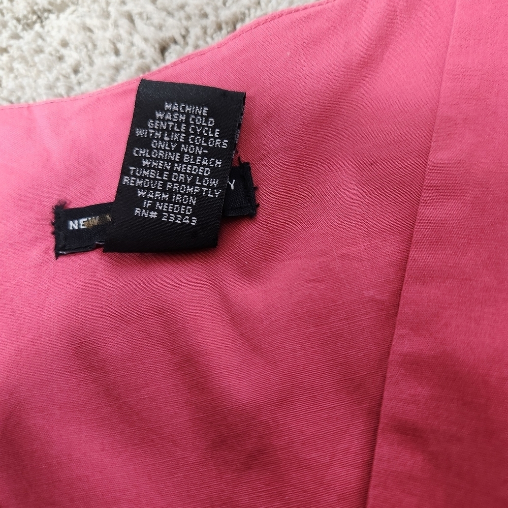 New York & Co. Stretch Pink Midi Dress with Twist Knit in Front Size is 6 - Picture 8 of 9